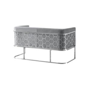 Alveare 2-Sitzer Sofa -Silber- Taubengrau