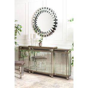 Cache-radiateur ajustable en miroir Antoinette