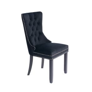 Chaise de salle à manger Antoinette, noire