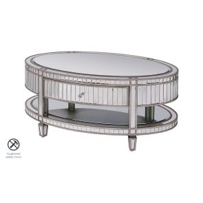 Antoinette Toughened Mirror Coffee Table