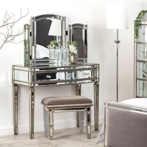 Antoinette Toughened Mirror One drawer Console Table