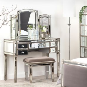 Antoinette Toughened Mirror Dressing Table