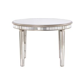 Antoinette Toughened Mirror Circular Dining Table