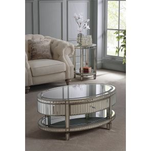 Antoinette Toughened Mirror Coffee Table