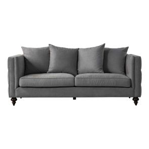 Ascot Three Seat Sofa – Flint Grey