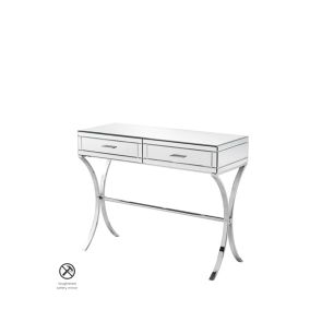 Aurelia Mirrored & Chrome Dressing Console  