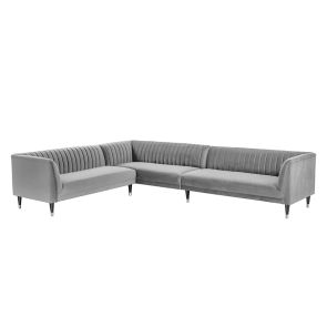 Baxter Large Left Hand Corner Sofa - Dove Grey