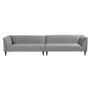 Baxter Six Seat Sofa – Dove Grey 