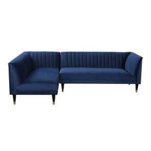 Baxter  Left Hand Corner Sofa – Navy Blue