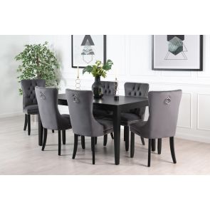 Blake Eettafel Zwart 4-6 personen