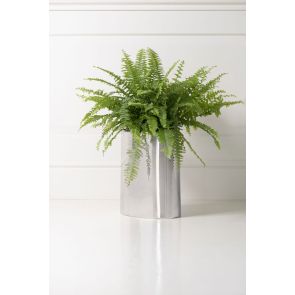 Oval Bin / Planter - Chrome