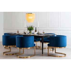 Como Black Dining Table