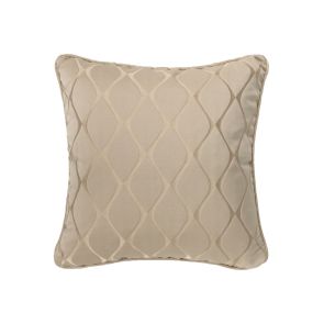 Taupe Lozenge Square Cushion