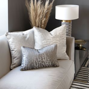 Silver Lizard Square Cushion