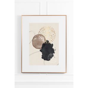 Desert Dust No.1 Wall Art - Brass Frame