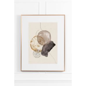 Desert Dust No.2 Wall Art - Brass Frame