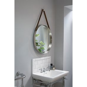 Dipre Wall Mirror  brushed stainless steel