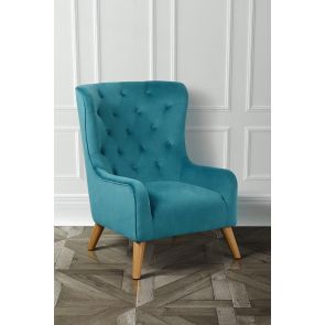 Fauteuil Dorchester – bleu de la mer Égée 