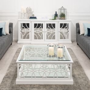 Etienne White Coffee Table 