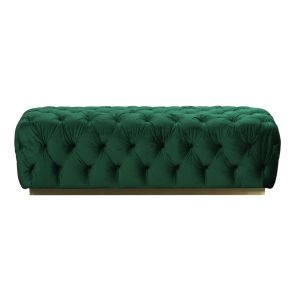 Frankfurt grande Pouf Ottomano - Verde bottiglia