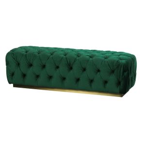 Frankfurt grande Pouf Ottomano - Verde bottiglia