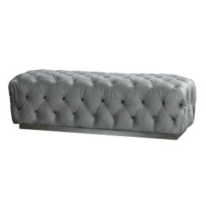 Frankfurt grande Pouf Ottomano - Grigio Tortora