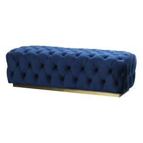 Frankfurt Stor Ottoman - Navy Blue