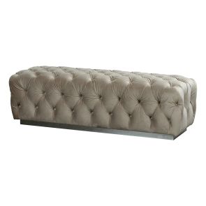 Frankfurt Large Ottoman - Taupe