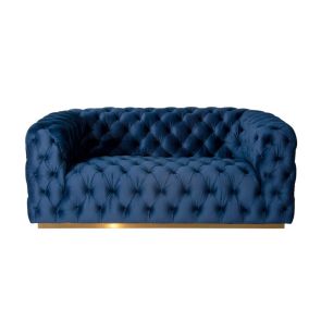 Frankfurt Two Seat Sofa - Navy Blue