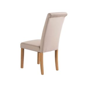 Genoa Mink Buttoned Dining Chair 