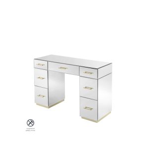 Harper Dressing Table – Champagne Gold Details 