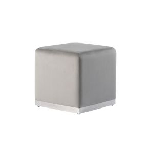 Harper Stool - Dove Grey - Silver 