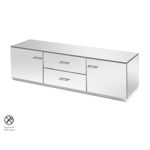 Harper TV Media Unit – Silver Details