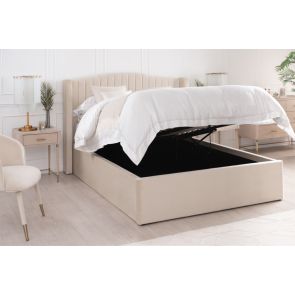 Harrison Bed met opbergruimte - Krijtwit