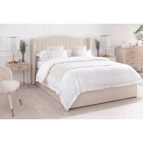 Harrison Bed met opbergruimte - Krijtwit