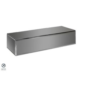 Console / Rangement flottant en miroir gris Inga