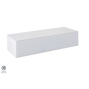 Inga White Floating Console Table  / Storage System