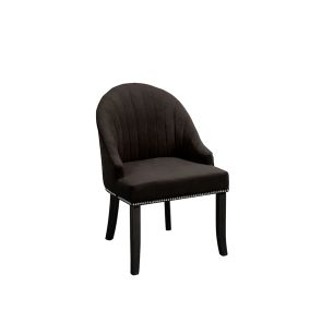 Chaise tapissée Kariss Noire