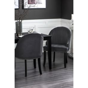 Kariss Smoke Grey Upholstered Chair