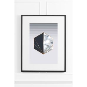 Lunar Rock No.3 Wall Art - Black Frame