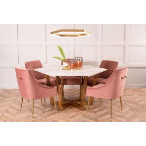 (ID:37064) IFR 075 - Kronos dining table - Brass