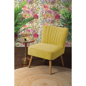 LOLA OYSTER MUSTARD YELLOW Retro Chair