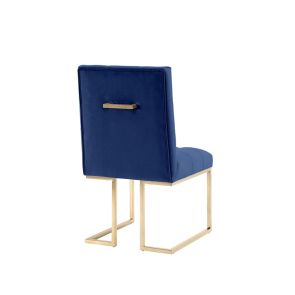 Chaise de salle à manger Lorenzo - Bleu Marine