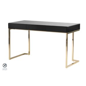 Lorenzo Toughened Black Desk