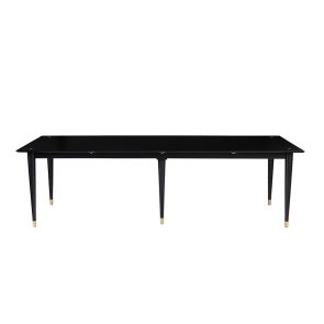 Como - Mesa de comedor con prolongación - Negro