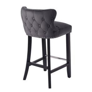 Tabouret de bar Margonia, gris fumé