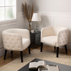 Margonia Tub Chair - Sand White