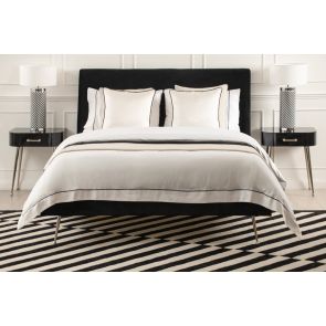 Mason Lit, piétement argent brilliant - Noir