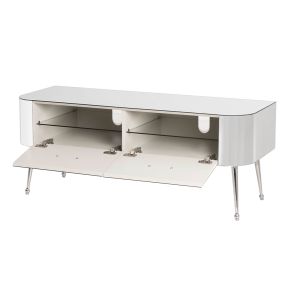 Mason Mueble de TV de Espejo - patas de Plata Pulido