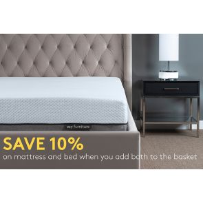 Zeno Upholstered Bed Grey-Blue